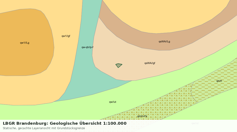 Statische Kartenansicht: LBGR Brandenburg: Geologische Übersicht 1:100.000
