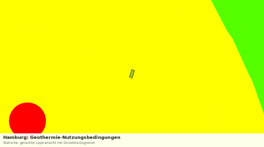 Statische Kartenansicht: Hamburg: Geothermie-Nutzungsbedingungen