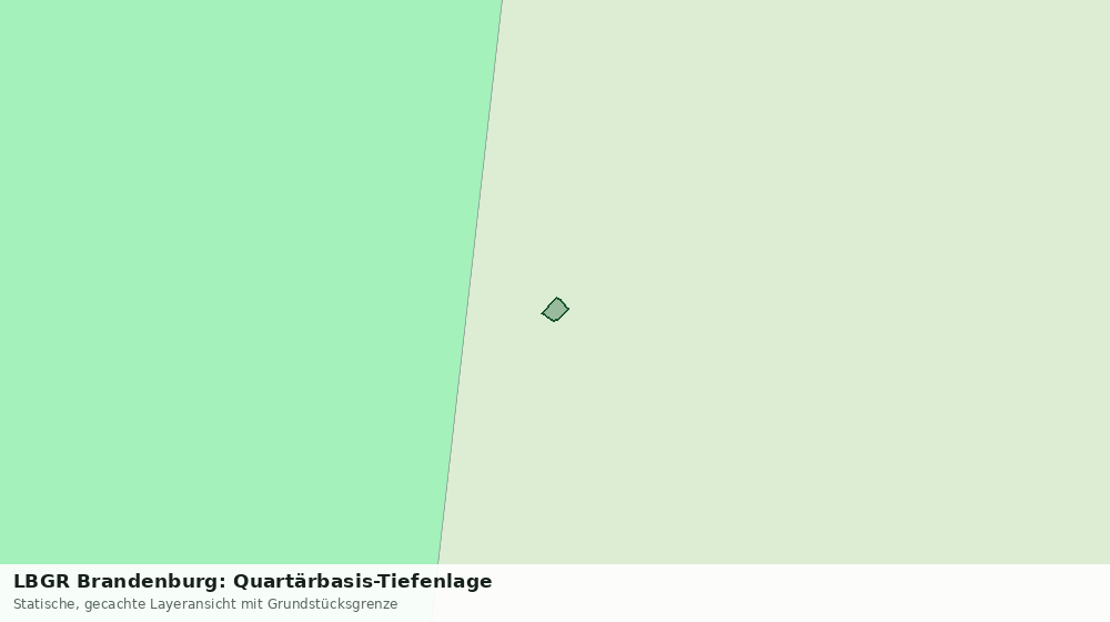 Statische Kartenansicht: LBGR Brandenburg: Quartärbasis-Tiefenlage