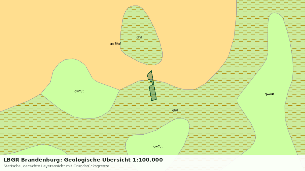 Statische Kartenansicht: LBGR Brandenburg: Geologische Übersicht 1:100.000