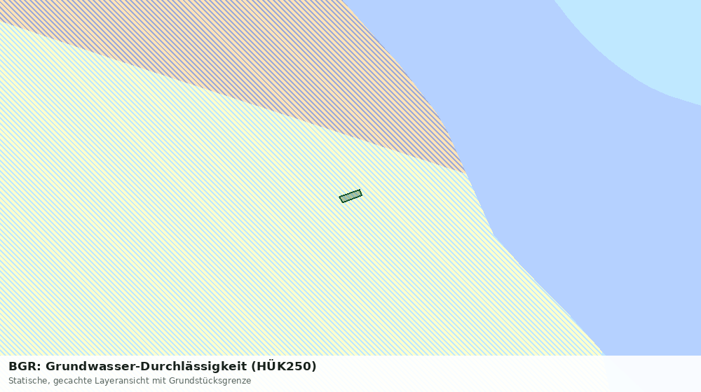 Statische Kartenansicht: BGR: Grundwasser-Durchlässigkeit (HÜK250)