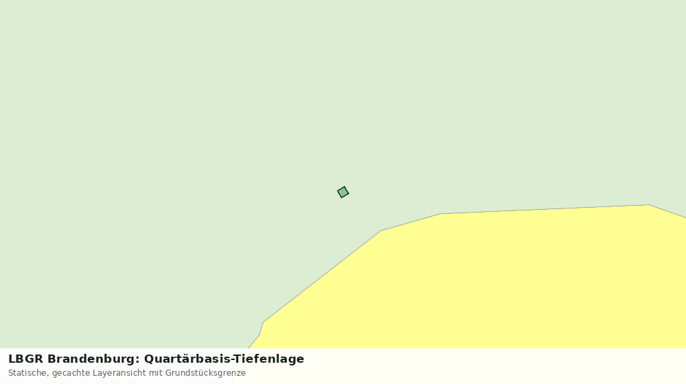 Statische Kartenansicht: LBGR Brandenburg: Quartärbasis-Tiefenlage