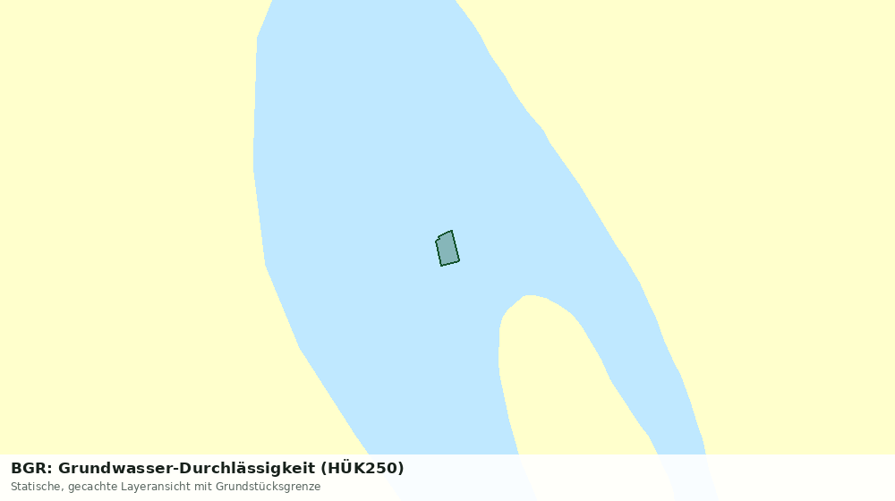Statische Kartenansicht: BGR: Grundwasser-Durchlässigkeit (HÜK250)
