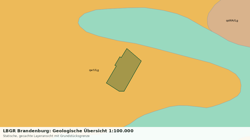 Statische Kartenansicht: LBGR Brandenburg: Geologische Übersicht 1:100.000