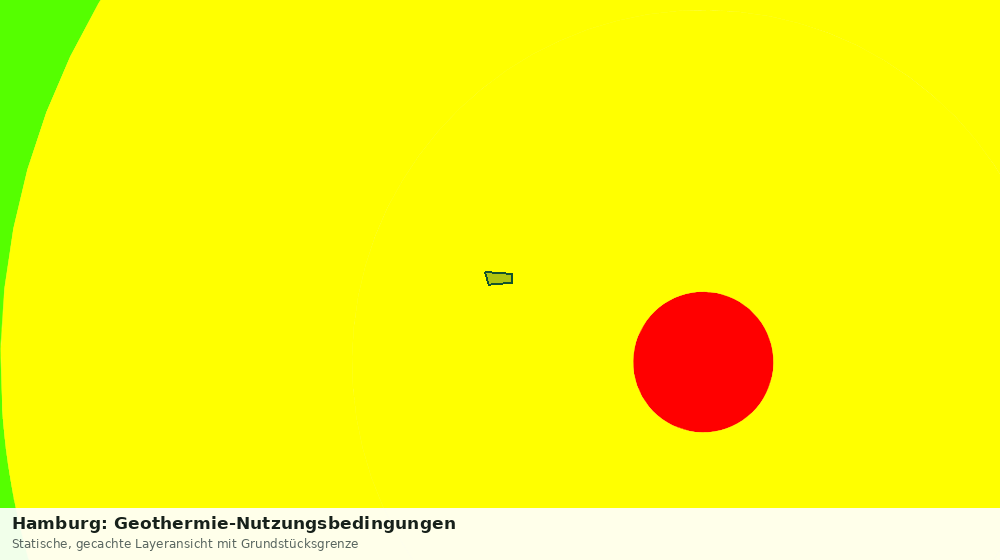 Statische Kartenansicht: Hamburg: Geothermie-Nutzungsbedingungen