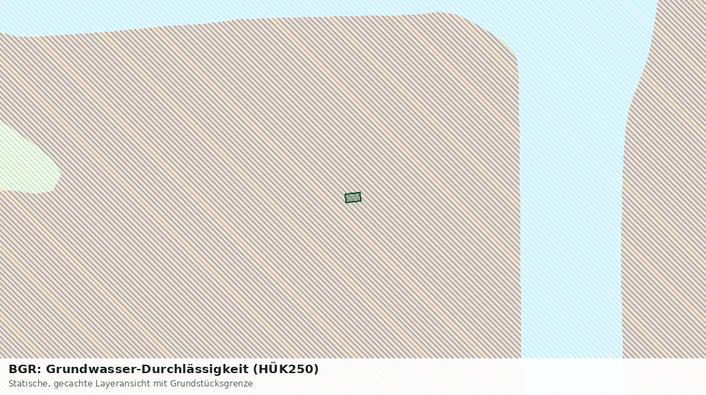 Statische Kartenansicht: BGR: Grundwasser-Durchlässigkeit (HÜK250)