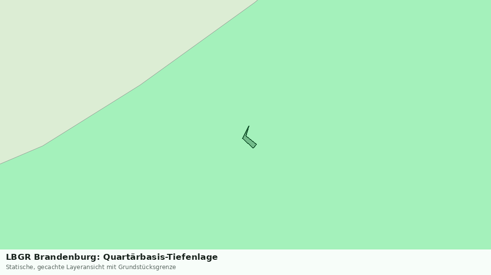 Statische Kartenansicht: LBGR Brandenburg: Quartärbasis-Tiefenlage