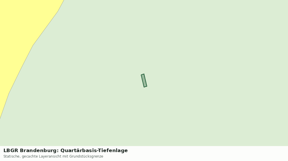 Statische Kartenansicht: LBGR Brandenburg: Quartärbasis-Tiefenlage