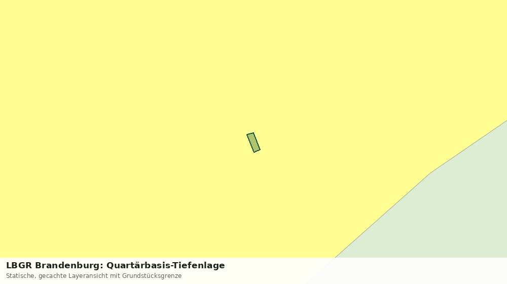 Statische Kartenansicht: LBGR Brandenburg: Quartärbasis-Tiefenlage