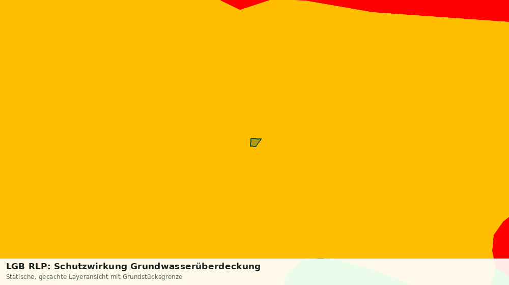 Statische Kartenansicht: LGB RLP: Schutzwirkung Grundwasserüberdeckung