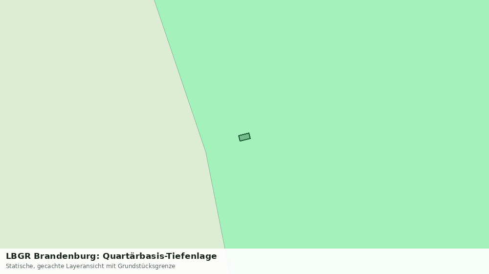 Statische Kartenansicht: LBGR Brandenburg: Quartärbasis-Tiefenlage