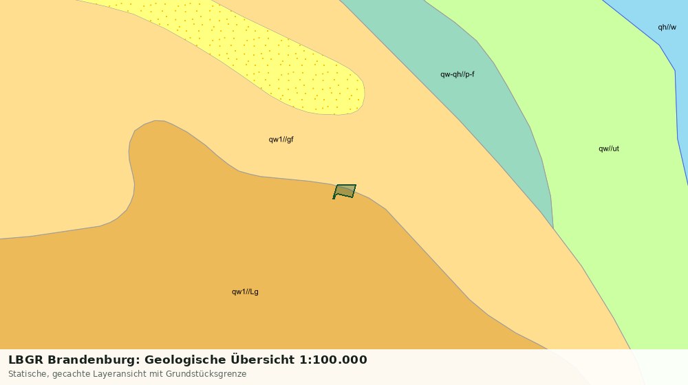 Statische Kartenansicht: LBGR Brandenburg: Geologische Übersicht 1:100.000