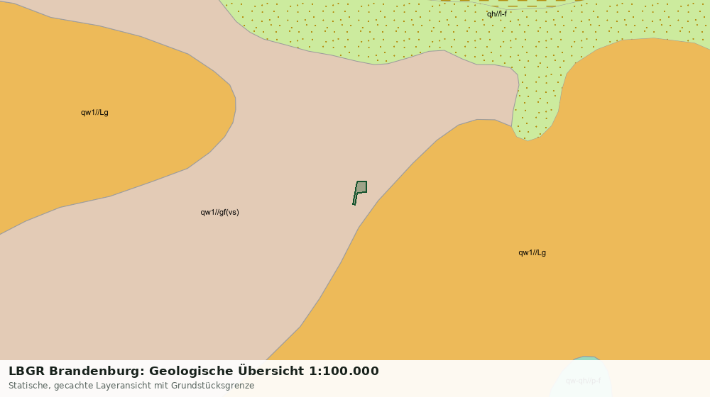 Statische Kartenansicht: LBGR Brandenburg: Geologische Übersicht 1:100.000