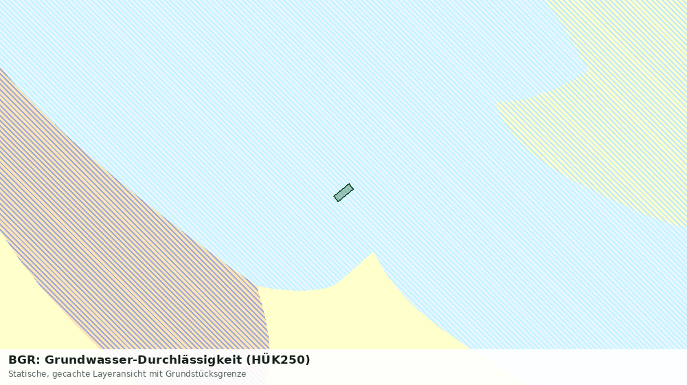 Statische Kartenansicht: BGR: Grundwasser-Durchlässigkeit (HÜK250)