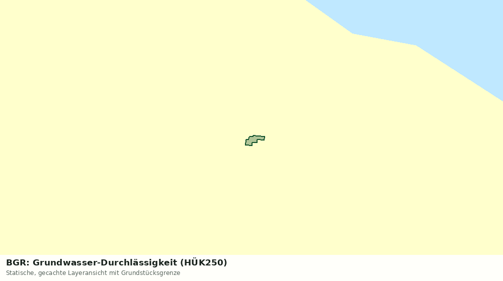 Statische Kartenansicht: BGR: Grundwasser-Durchlässigkeit (HÜK250)