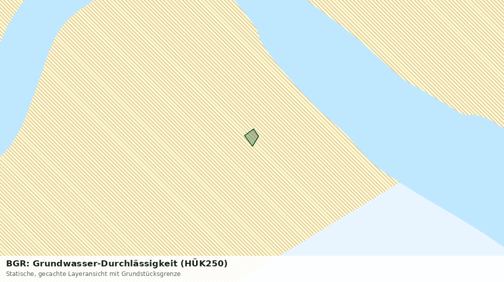 Statische Kartenansicht: BGR: Grundwasser-Durchlässigkeit (HÜK250)