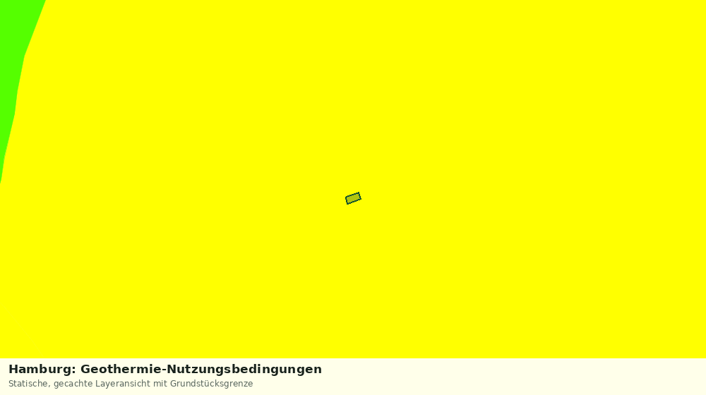 Statische Kartenansicht: Hamburg: Geothermie-Nutzungsbedingungen