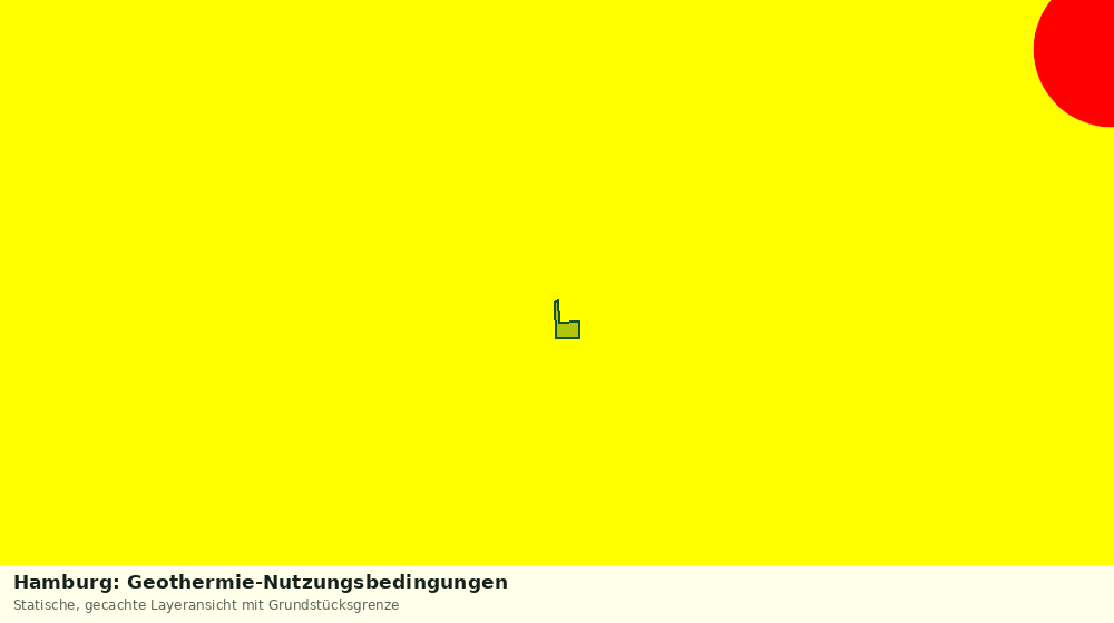 Statische Kartenansicht: Hamburg: Geothermie-Nutzungsbedingungen