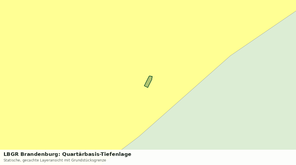 Statische Kartenansicht: LBGR Brandenburg: Quartärbasis-Tiefenlage