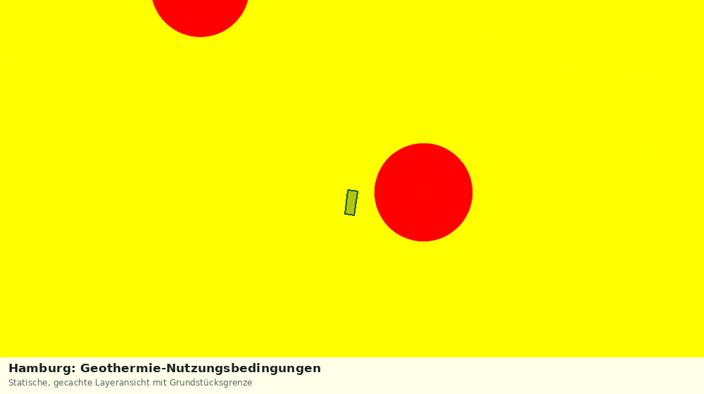 Statische Kartenansicht: Hamburg: Geothermie-Nutzungsbedingungen