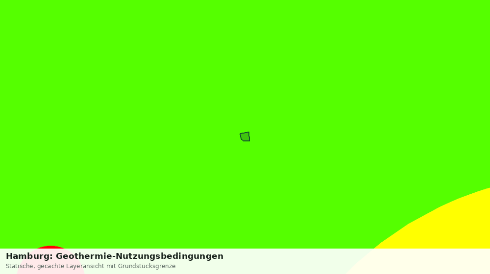 Statische Kartenansicht: Hamburg: Geothermie-Nutzungsbedingungen