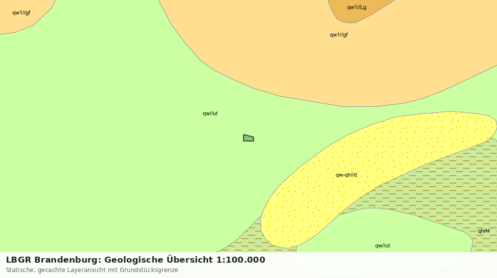 Statische Kartenansicht: LBGR Brandenburg: Geologische Übersicht 1:100.000