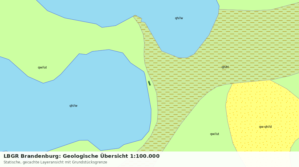 Statische Kartenansicht: LBGR Brandenburg: Geologische Übersicht 1:100.000