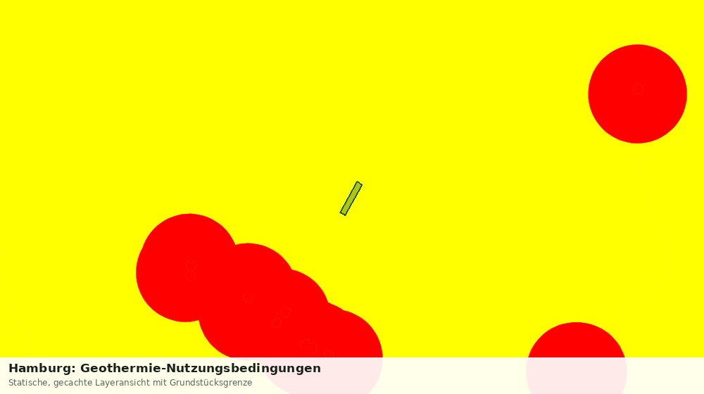 Statische Kartenansicht: Hamburg: Geothermie-Nutzungsbedingungen