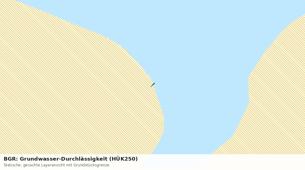 Statische Kartenansicht: BGR: Grundwasser-Durchlässigkeit (HÜK250)