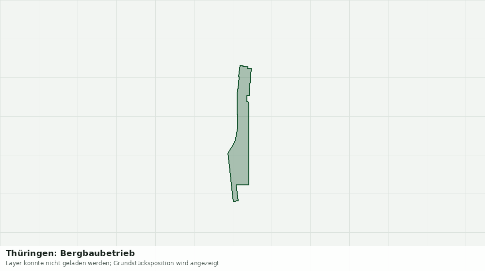 Statische Kartenansicht: Thüringen: Bergbaubetrieb