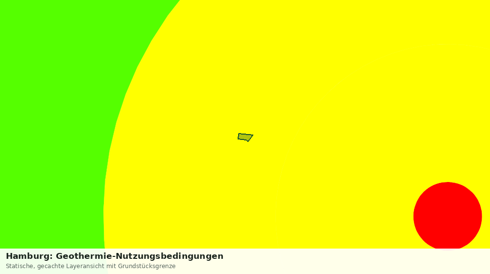 Statische Kartenansicht: Hamburg: Geothermie-Nutzungsbedingungen