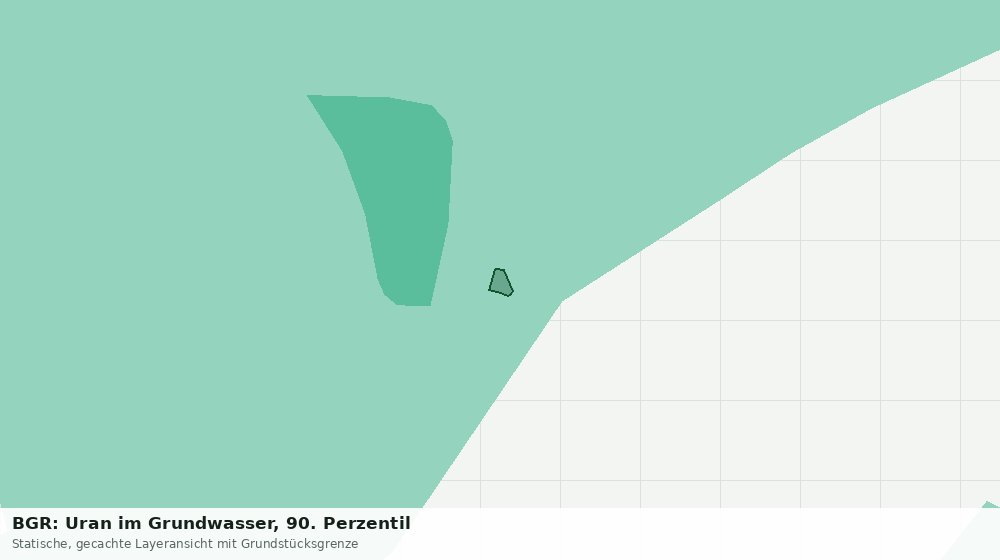 Statische Kartenansicht: BGR: Uran im Grundwasser, 90. Perzentil