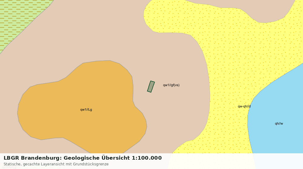 Statische Kartenansicht: LBGR Brandenburg: Geologische Übersicht 1:100.000