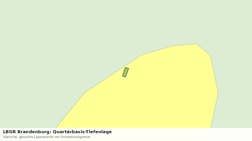 Statische Kartenansicht: LBGR Brandenburg: Quartärbasis-Tiefenlage