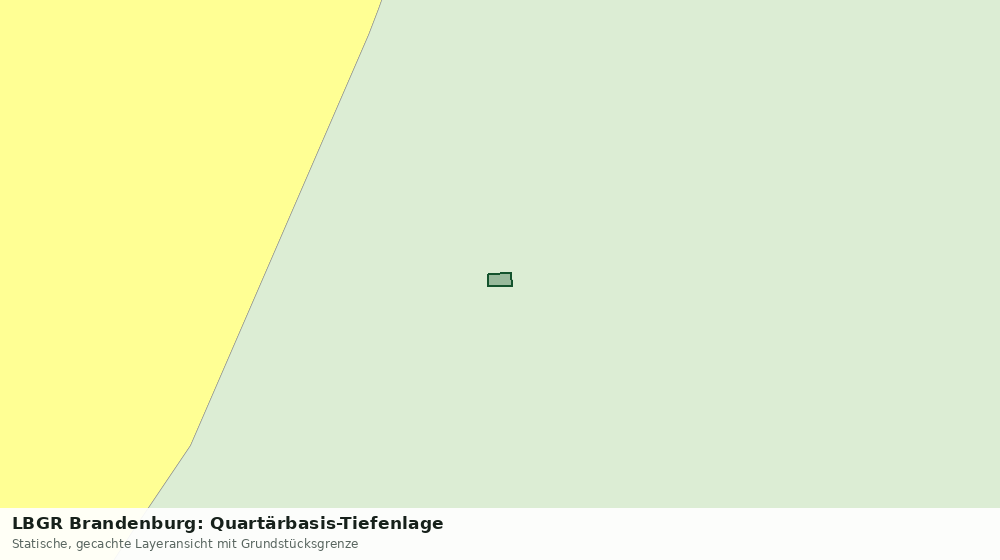 Statische Kartenansicht: LBGR Brandenburg: Quartärbasis-Tiefenlage