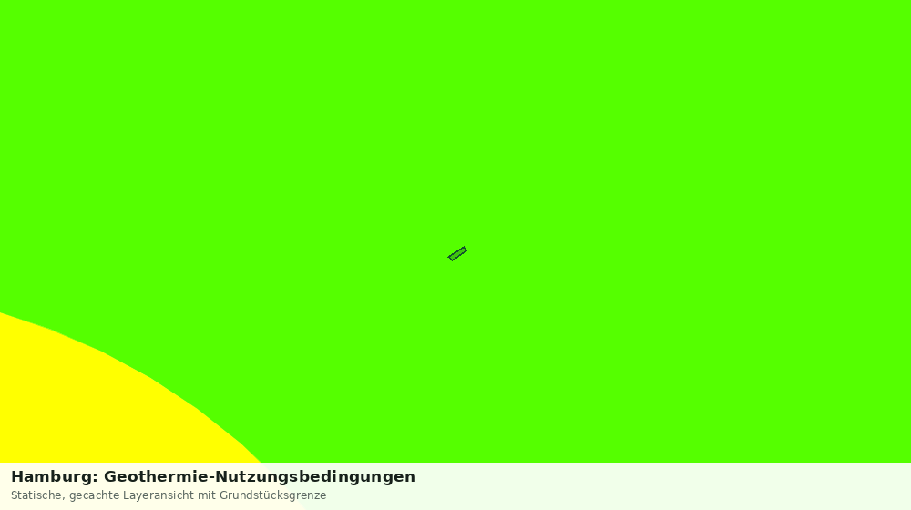 Statische Kartenansicht: Hamburg: Geothermie-Nutzungsbedingungen