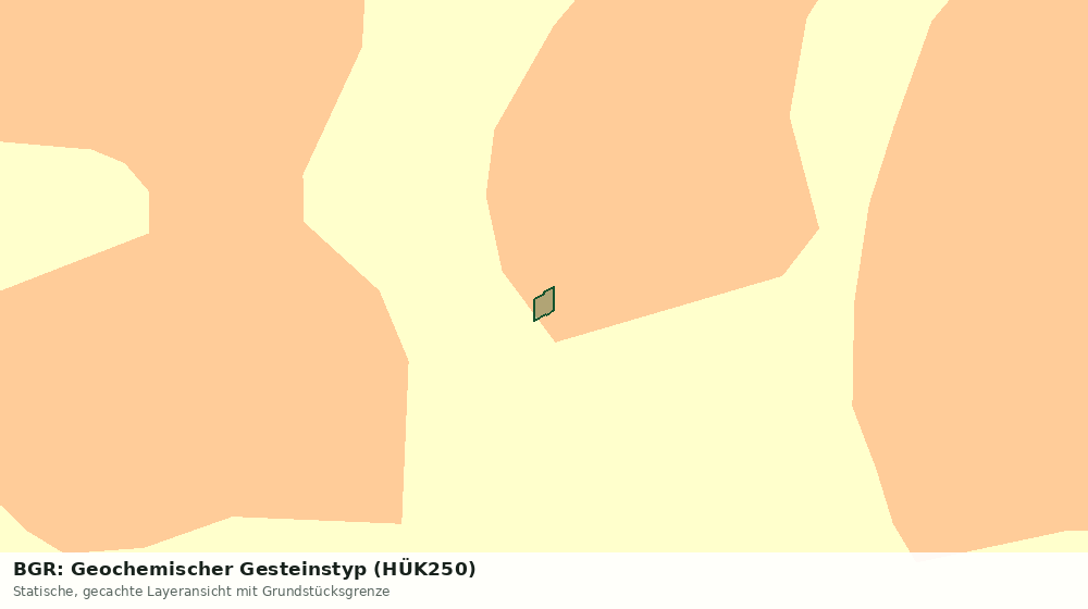 Statische Kartenansicht: BGR: Geochemischer Gesteinstyp (HÜK250)