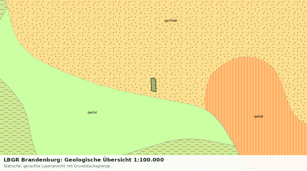 Statische Kartenansicht: LBGR Brandenburg: Geologische Übersicht 1:100.000