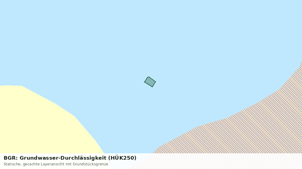 Statische Kartenansicht: BGR: Grundwasser-Durchlässigkeit (HÜK250)