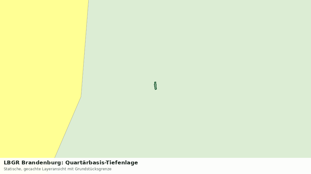 Statische Kartenansicht: LBGR Brandenburg: Quartärbasis-Tiefenlage