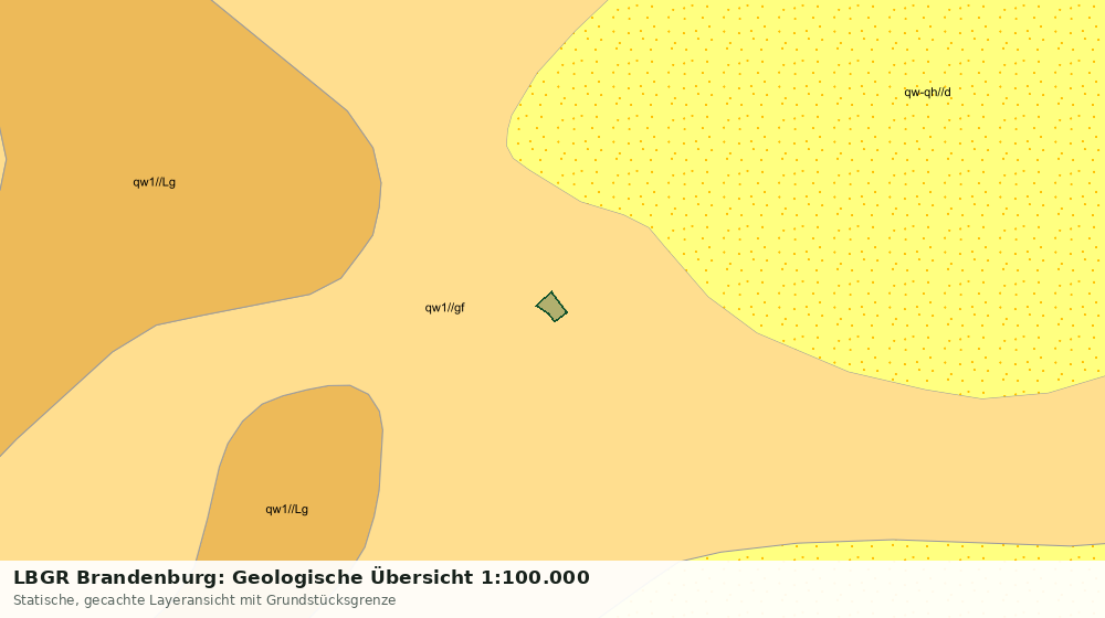 Statische Kartenansicht: LBGR Brandenburg: Geologische Übersicht 1:100.000