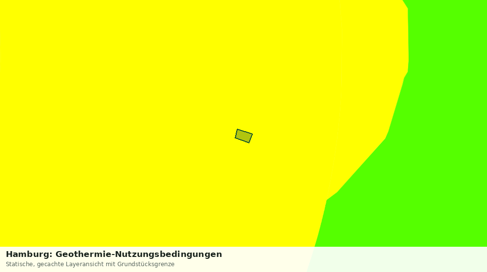 Statische Kartenansicht: Hamburg: Geothermie-Nutzungsbedingungen