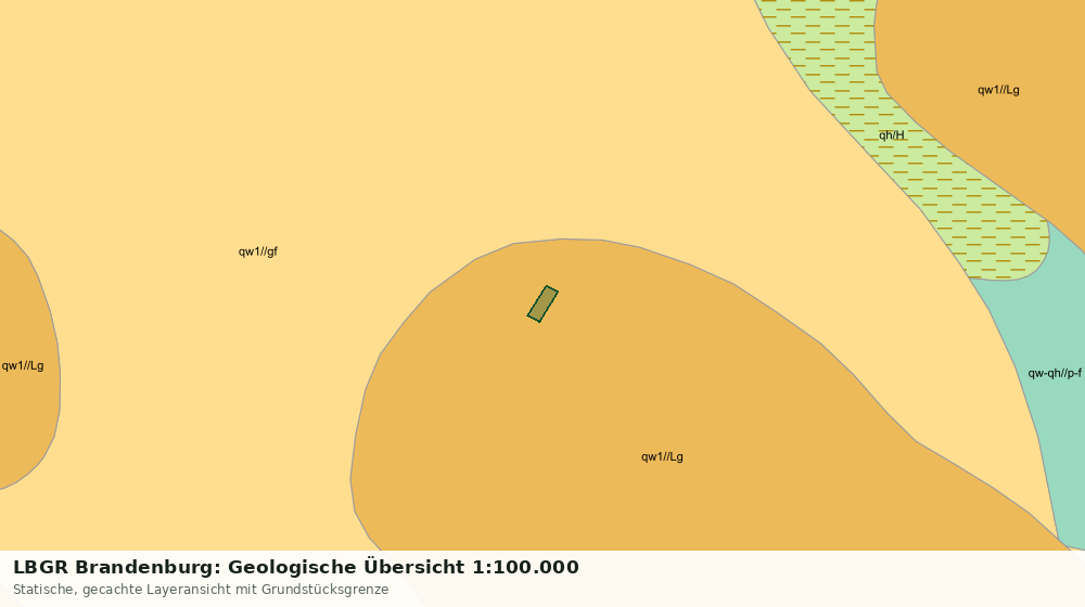 Statische Kartenansicht: LBGR Brandenburg: Geologische Übersicht 1:100.000