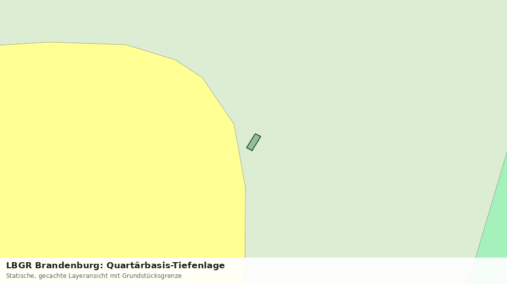 Statische Kartenansicht: LBGR Brandenburg: Quartärbasis-Tiefenlage