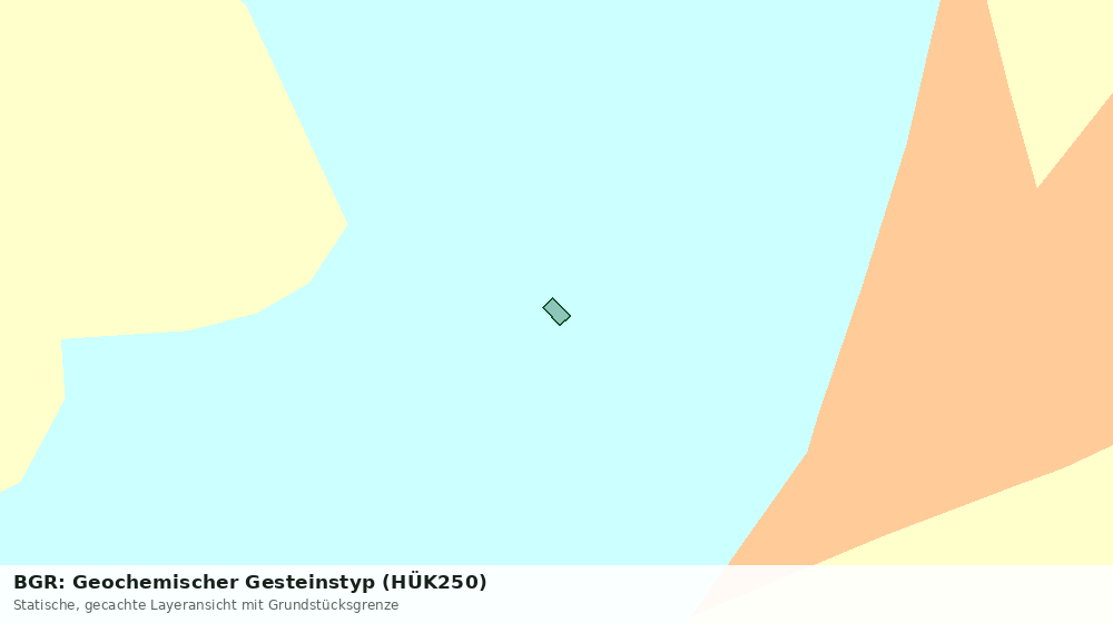 Statische Kartenansicht: BGR: Geochemischer Gesteinstyp (HÜK250)