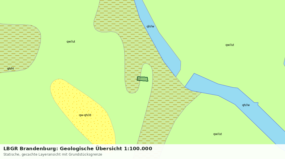 Statische Kartenansicht: LBGR Brandenburg: Geologische Übersicht 1:100.000
