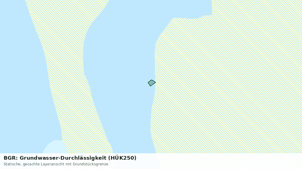 Statische Kartenansicht: BGR: Grundwasser-Durchlässigkeit (HÜK250)