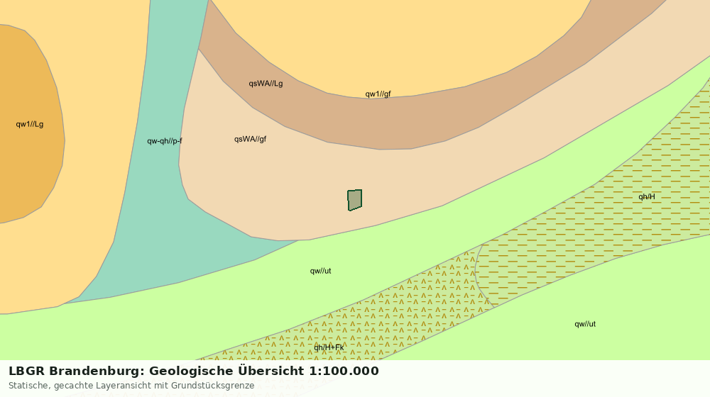 Statische Kartenansicht: LBGR Brandenburg: Geologische Übersicht 1:100.000