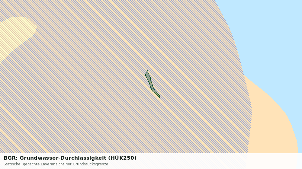 Statische Kartenansicht: BGR: Grundwasser-Durchlässigkeit (HÜK250)