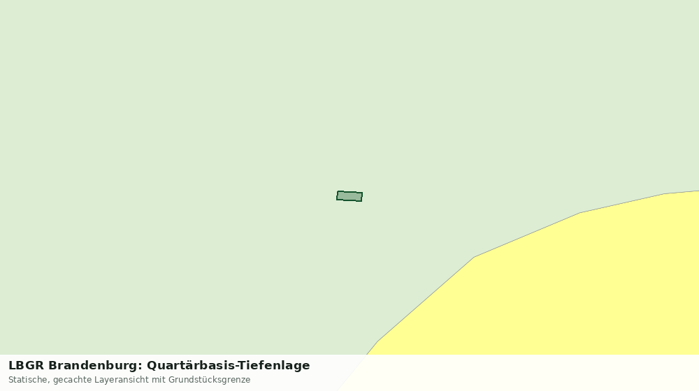 Statische Kartenansicht: LBGR Brandenburg: Quartärbasis-Tiefenlage